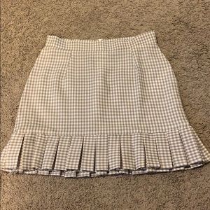 Patterned ruffle skirt